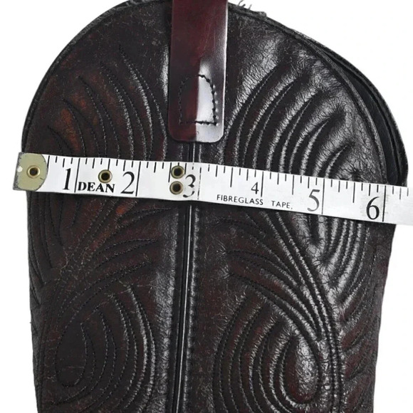 Laredo Dark Cherry Red Leather  Cowboy Boots Western Size 7.5 D - Picture 14 of 16